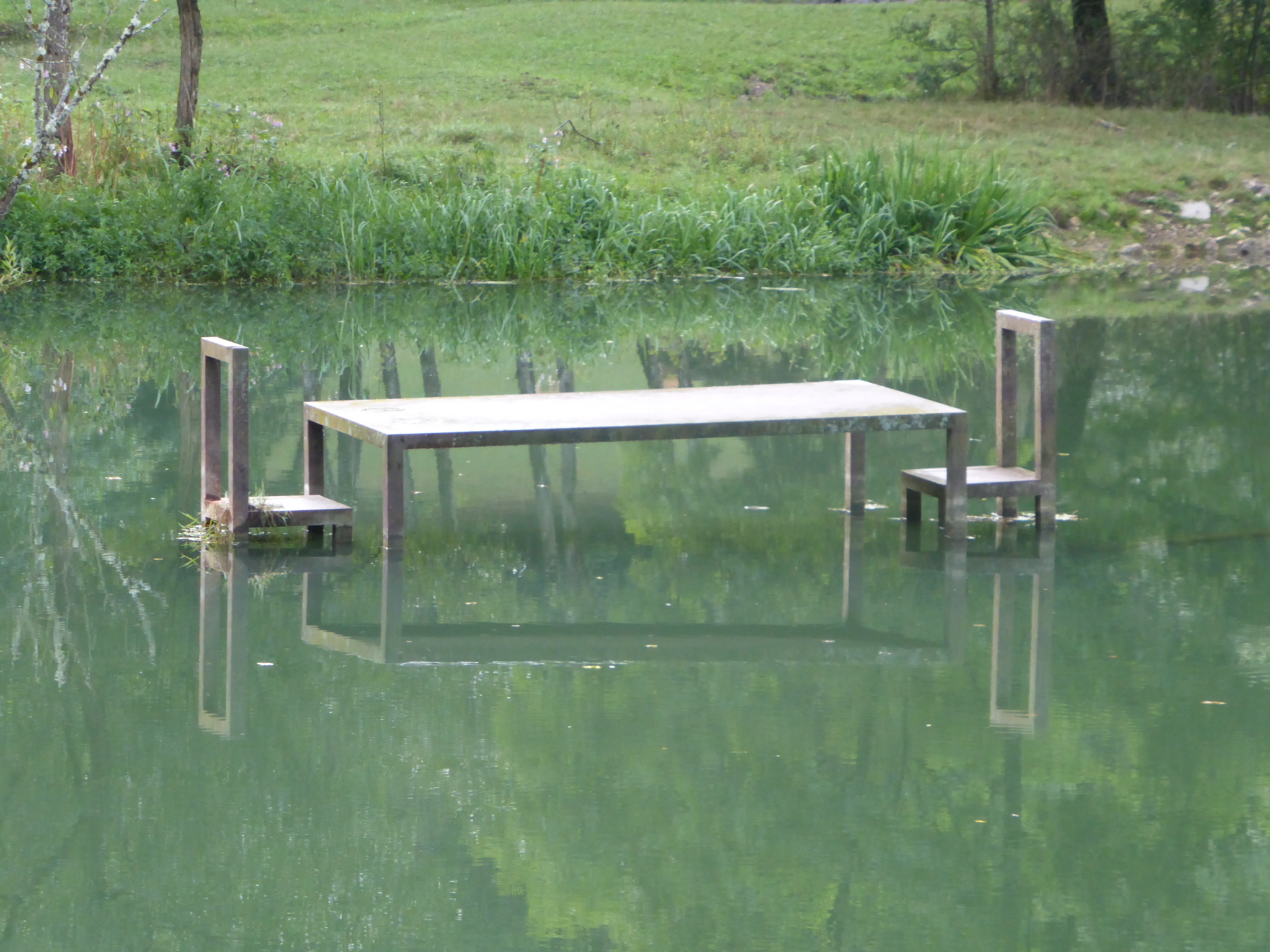 Une etrange sculpture dans le Danube