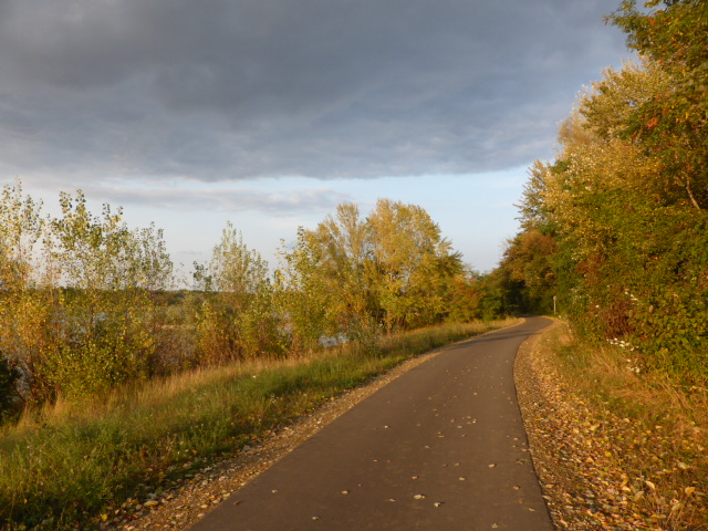 Le paysage automnal qui commence à s'offrir à nous