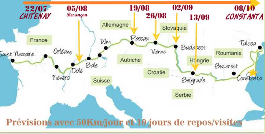 Parcours & dates prévisionnels